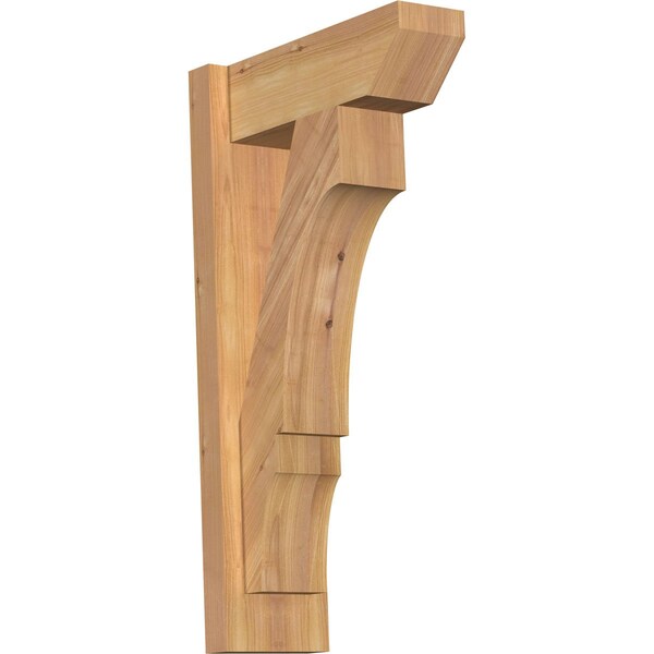 Ekena Millwork Balboa Slat Smooth Outlooker, Western Red Cedar, 5 1/2"W x 14"D x 26"H OUT06X14X26BOA06SWR - main